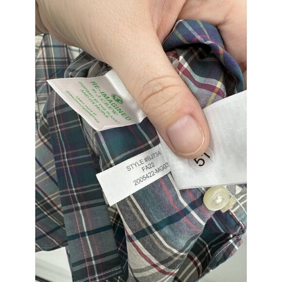 J.Crew Men Large Colorful Classic Fit 100’s 2 Ply Yarn Button Down Shirt Western - Picture 5 of 8